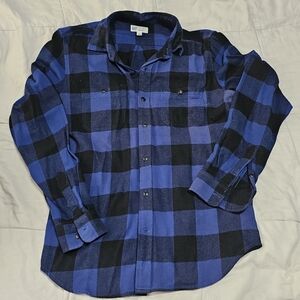 Blue Buffalo Plaid Flannel Shirt